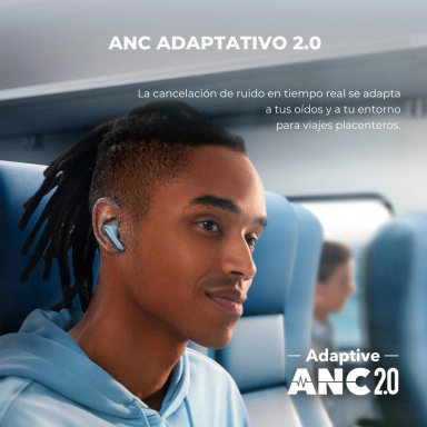 AUDÍFONOS SOUNDCORE TRUE WIRELESS LIBERTY 4 NC BLUETOOTH CELESTE - 4