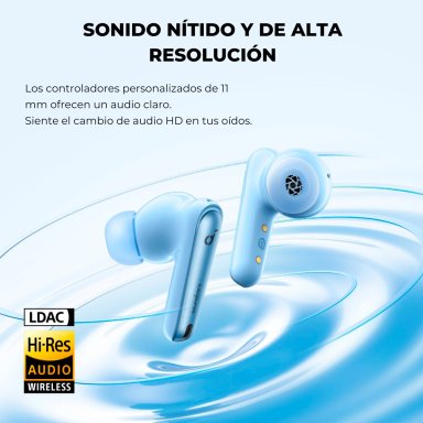 AUDÍFONOS SOUNDCORE TRUE WIRELESS LIBERTY 4 NC BLUETOOTH CELESTE - 5