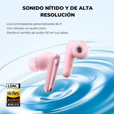 AUDÍFONOS SOUNDCORE TRUE WIRELESS LIBERTY 4 NC BLUETOOTH ROSADO - 5