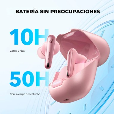 AUDÍFONOS SOUNDCORE TRUE WIRELESS LIBERTY 4 NC BLUETOOTH ROSADO - 6