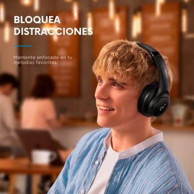 AUDÍFONOS SOUNDCORE ON EAR LIFE Q20I BLUETOOTH NEGRO - 7