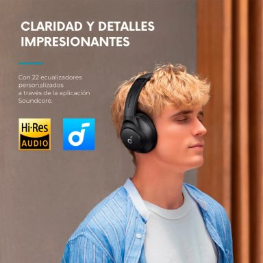 AUDÍFONOS SOUNDCORE ON EAR LIFE Q20I BLUETOOTH NEGRO - 8