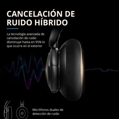 AUDÍFONOS SOUNDCORE ON EAR LIFE Q30 BLUETOOTH NEGRO - 4