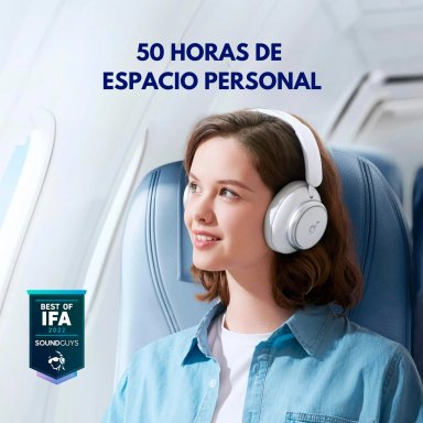AUDÍFONOS SOUNDCORE ON EAR SPACE Q45 BLUETOOTH BLANCO - 2