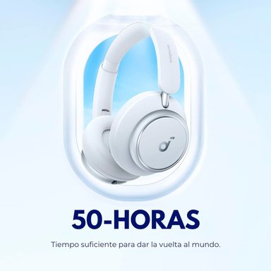 AUDÍFONOS SOUNDCORE ON EAR SPACE Q45 BLUETOOTH BLANCO - 7