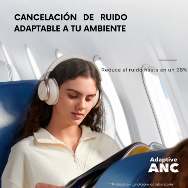 AUDÍFONOS SOUNDCORE ON EAR SPACE ONE BLUETOOTH CREMA - 9