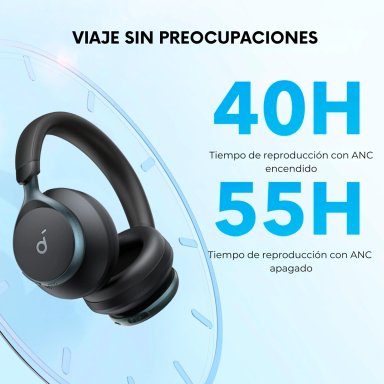 AUDÍFONOS SOUNDCORE ON EAR SPACE ONE BLUETOOTH NEGRO - 7