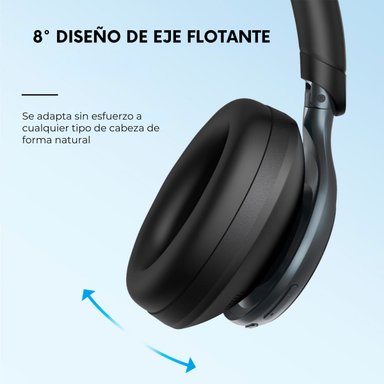 AUDÍFONOS SOUNDCORE ON EAR SPACE ONE BLUETOOTH NEGRO - 8
