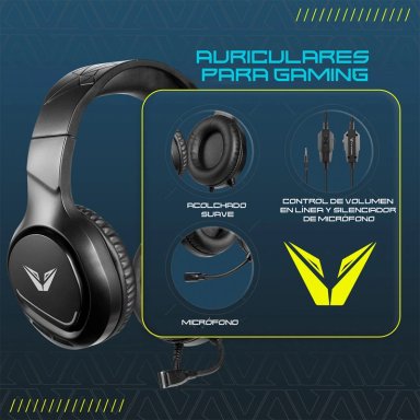 AUDÍFONOS VOLKANO ON EAR VX GAMING SERIE BLAZE - 5