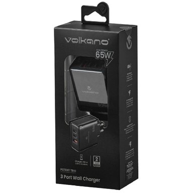 CARGADOR DE CELULAR 65W VOLKANO - 7