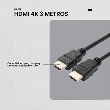 CABLE HDMI VOLKANO 4K SERIE DIGITAL 3M - 4