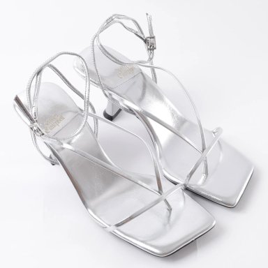 SANDALIAS MUJER JEFFREY CAMPBELL PLATEADO FLUXX  - 6