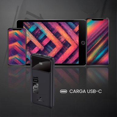 BATERÍA PORTÁTIL VOLKANO SERIE PUNCH 10000MAH - 4