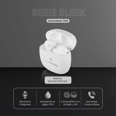 AUDÍFONOS VOLKANO IN EAR SERIE SLEEK BLUETOOTH - 6