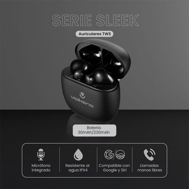AUDÍFONOS VOLKANO IN EAR SERIE SLEEK BLUETOOTH - 4