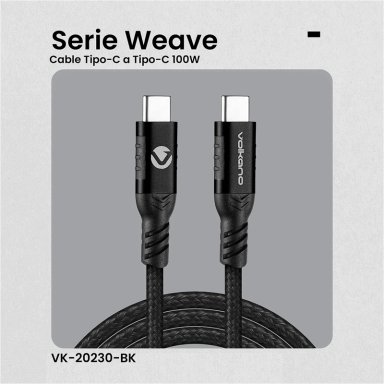 CABLE USB C 100W VOLKANO SERIE WEAV - 4