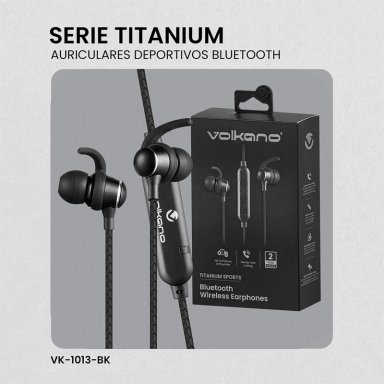 AUDÍFONOS VOLKANO IN EAR SERIE TITANIUM BLUETOOTH - 3