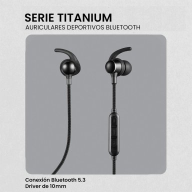 AUDÍFONOS VOLKANO IN EAR SERIE TITANIUM BLUETOOTH - 4
