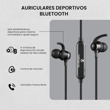 AUDÍFONOS VOLKANO IN EAR SERIE TITANIUM BLUETOOTH - 5