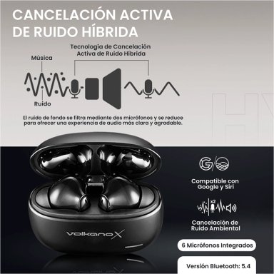 AUDÍFONOS VOLKANO IN EAR VXT200S BLUETOOTH - 11