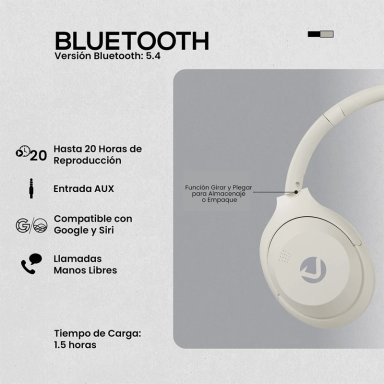 AUDÍFONOS VOLKANO ON EAR SERIE COSMIC 2.O BLUETOOTH - 9