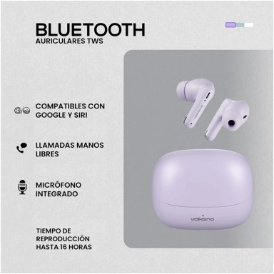 AUDÍFONOS VOLKANO IN EAR SERIE JUPITER BLUETOOTH - 6