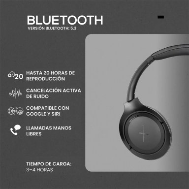 AUDÍFONOS VOLKANO ON EAR VXH100 BLUETOOTH - 8