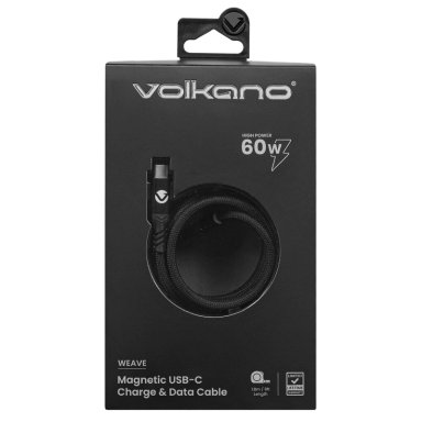 CABLE USB C 60W VOLKANO SERIE WEAV MAGNÉTICO - 8