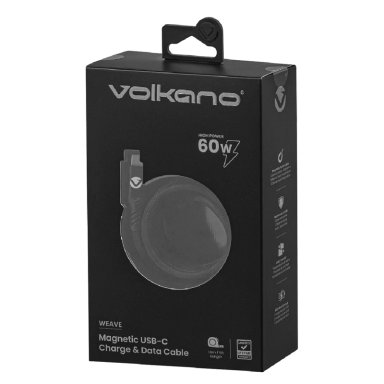 CABLE USB C 60W VOLKANO SERIE WEAV MAGNÉTICO - 9