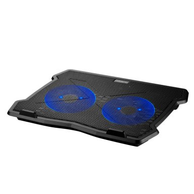 BASE PARA NOTEBOOK VOLKANO SERIE POLAR CON DOBLE VENTILADOR 15.6” - 2