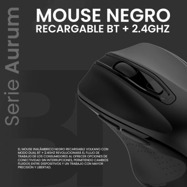 MOUSE INALÁMBRICO VOLKANO SERIE AURUM - 7