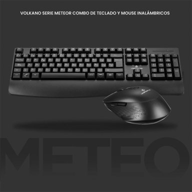 SET VOLKANO SERIE METEOR TECLADO + MOUSE INALÁMBRICO - 9