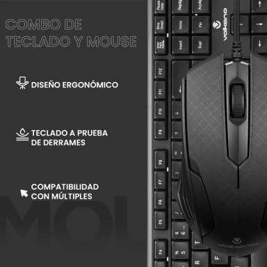 SET VOLKANO KRYPTON TECLADO + MOUSE - 11