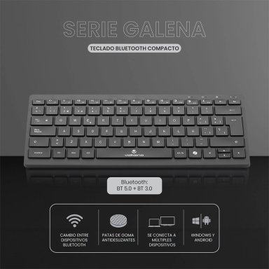 TECLADO INALÁMBRICO VOLKANO GALENA DUAL - 7