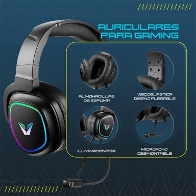 AUDÍFONOS VOLKANO ON EAR VX GAMING SERIE THUDER - 7