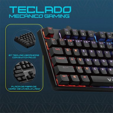 TECLADO VOLKANO VX GAMING SERIE HERMES MECÁNICO - 8
