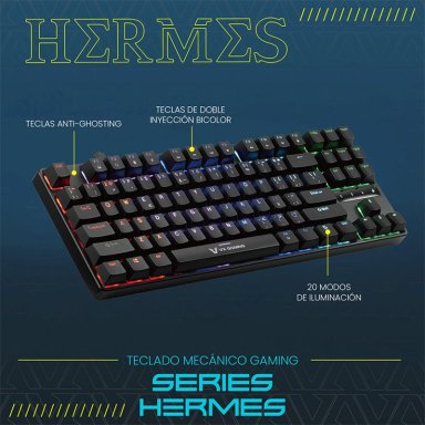 TECLADO VOLKANO VX GAMING SERIE HERMES MECÁNICO - 9