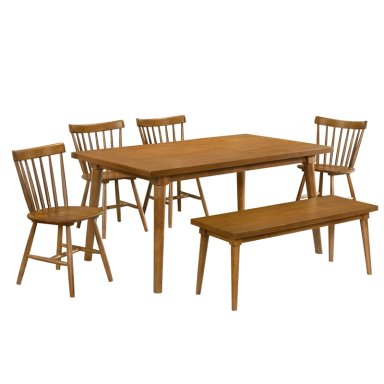 JUEGO DE COMEDOR RIPLEY HOME PAULINA 4S + BANCA - 1