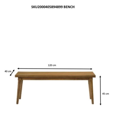 JUEGO DE COMEDOR RIPLEY HOME PAULINA 4S + BANCA - 9