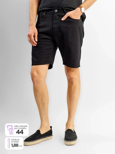 BERMUDA HOMBRE SPAVALDI ALGODÓN DENIM - 1