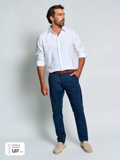 PANTALÓN HOMBRE SPAVALDI ALGODÓN CHINO LAVADO - 1