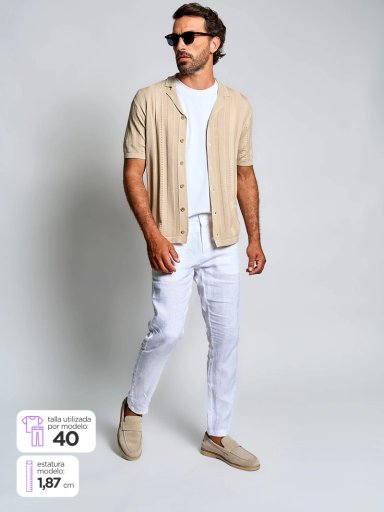 PANTALÓN HOMBRE SPAVALDI LINO  - 1