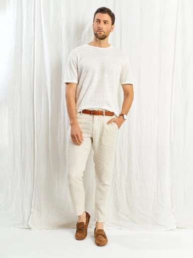 POLERA HOMBRE SPAVALDI LINO CUELLO REDONDO - 6