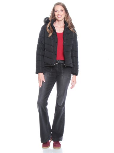 PARKA MUJER WADOS MANGA LARGA CON CAPUCHA - 1