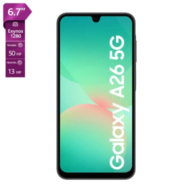 CELULAR SAMSUNG GALAXY A26 5G 6.7" 128 GB 6 GB RAM 50.0 MP + 8.0 MP + 2.0 MP - 1