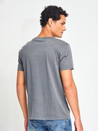 POLERA HOMBRE BARBADOS ALGODÓN CREW NECK MANGA CORTA BÁSICA - 2