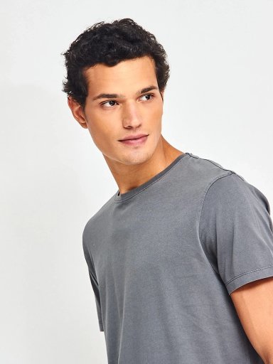 POLERA HOMBRE BARBADOS ALGODÓN CREW NECK MANGA CORTA BÁSICA - 3