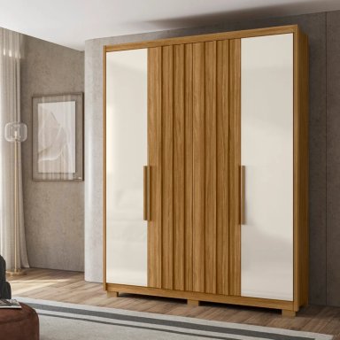 CLÓSET DI PORETTI DESIGN CALIFORNIA 4 PUERTAS 3 CAJONES CAFÉ - 4