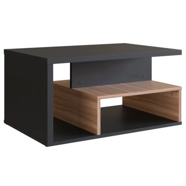 MESA DE CENTRO BE DESIGN MDP 67.5 CM LÍNEA EMOVELL NEGRO/CASTAÑO - 1