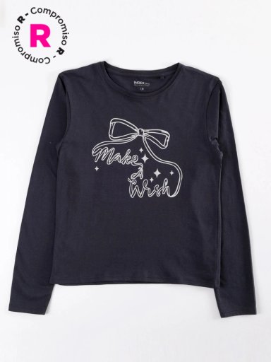 POLERA NIÑA INDEX TEEN MANGA LARGA PRINT - 1
